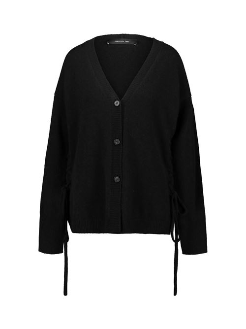 Cardigan donna nero Federica Tosi | 3210035129